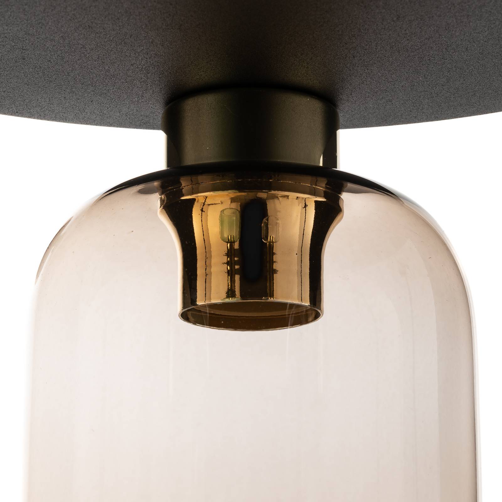 Lampa sufitowa Marco Green, 3-punktowa, przezroczysta/zielona/brązowa