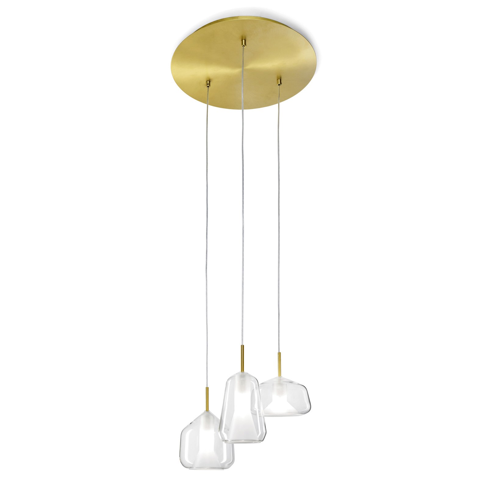 X-Ray hanging light 3-bulb clear/clear/clear