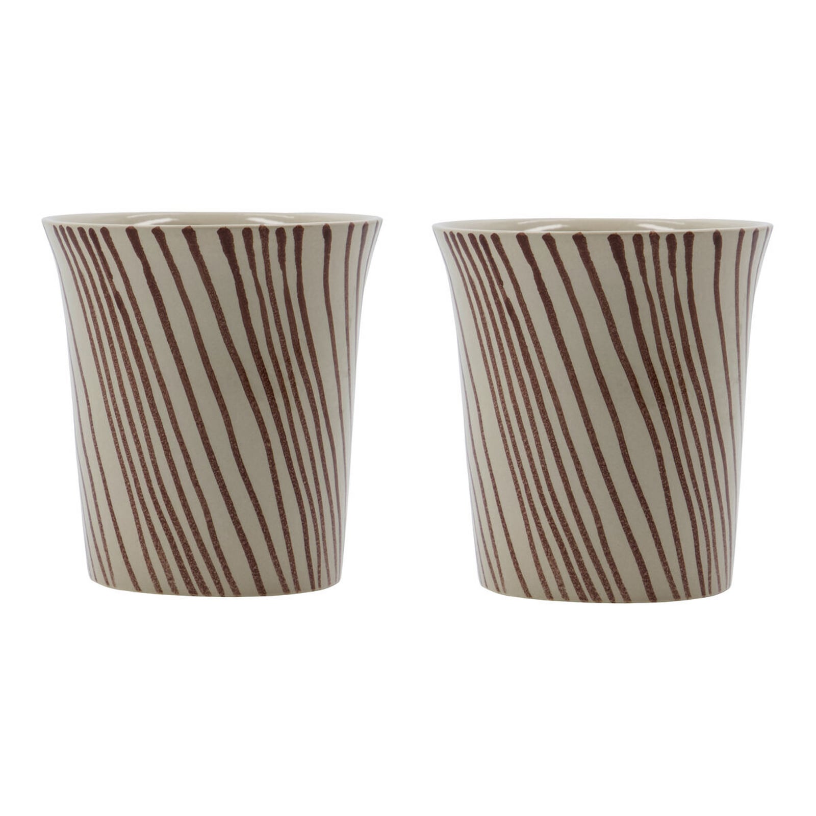 Tazza HDDiva, marrone, ceramica, 9 cm, set da 2 - House Doctor