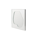 FOLIA wall mirror, height 45 cm, glass - ferm LIVING