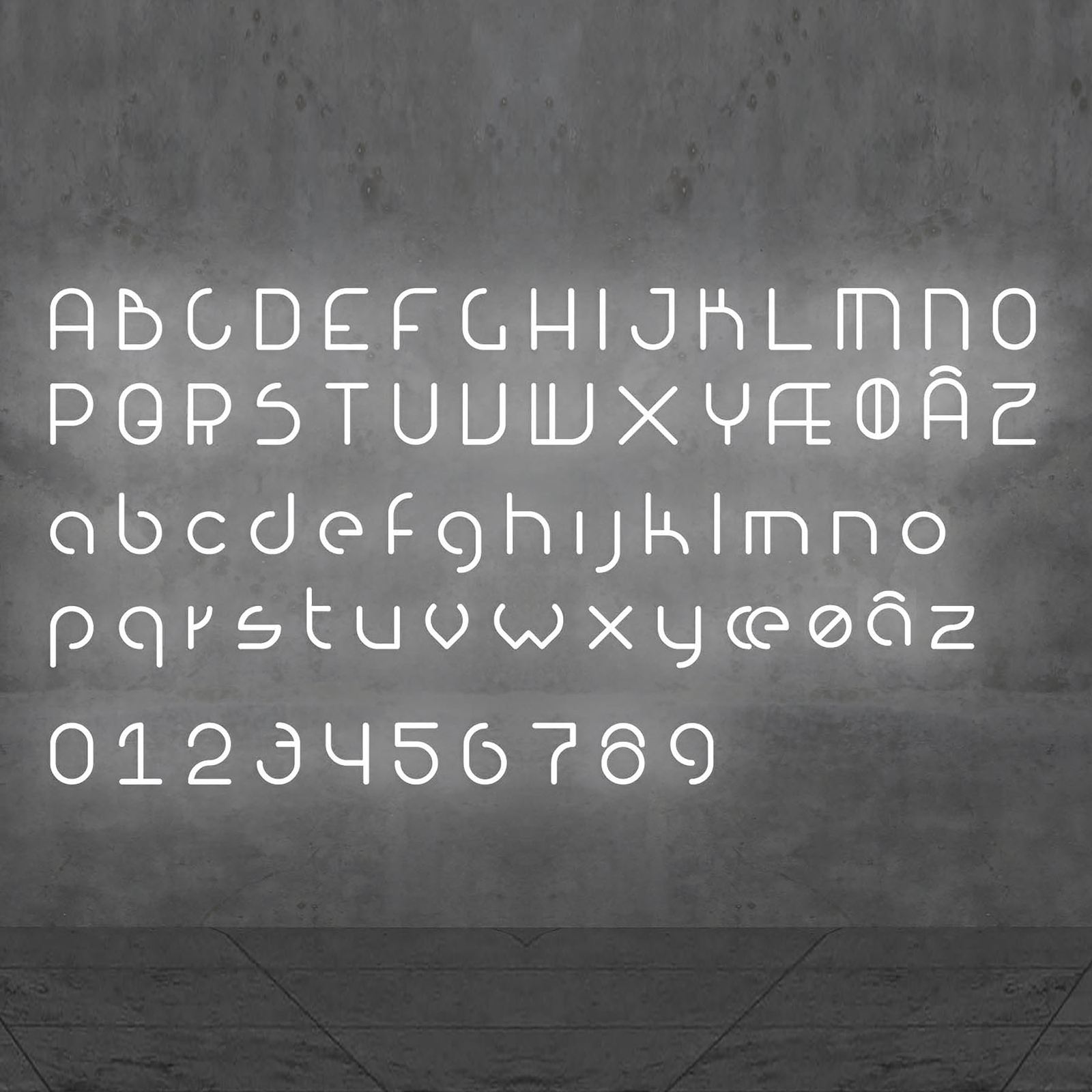 Artemide Alphabet of Light ściana wielka litera W