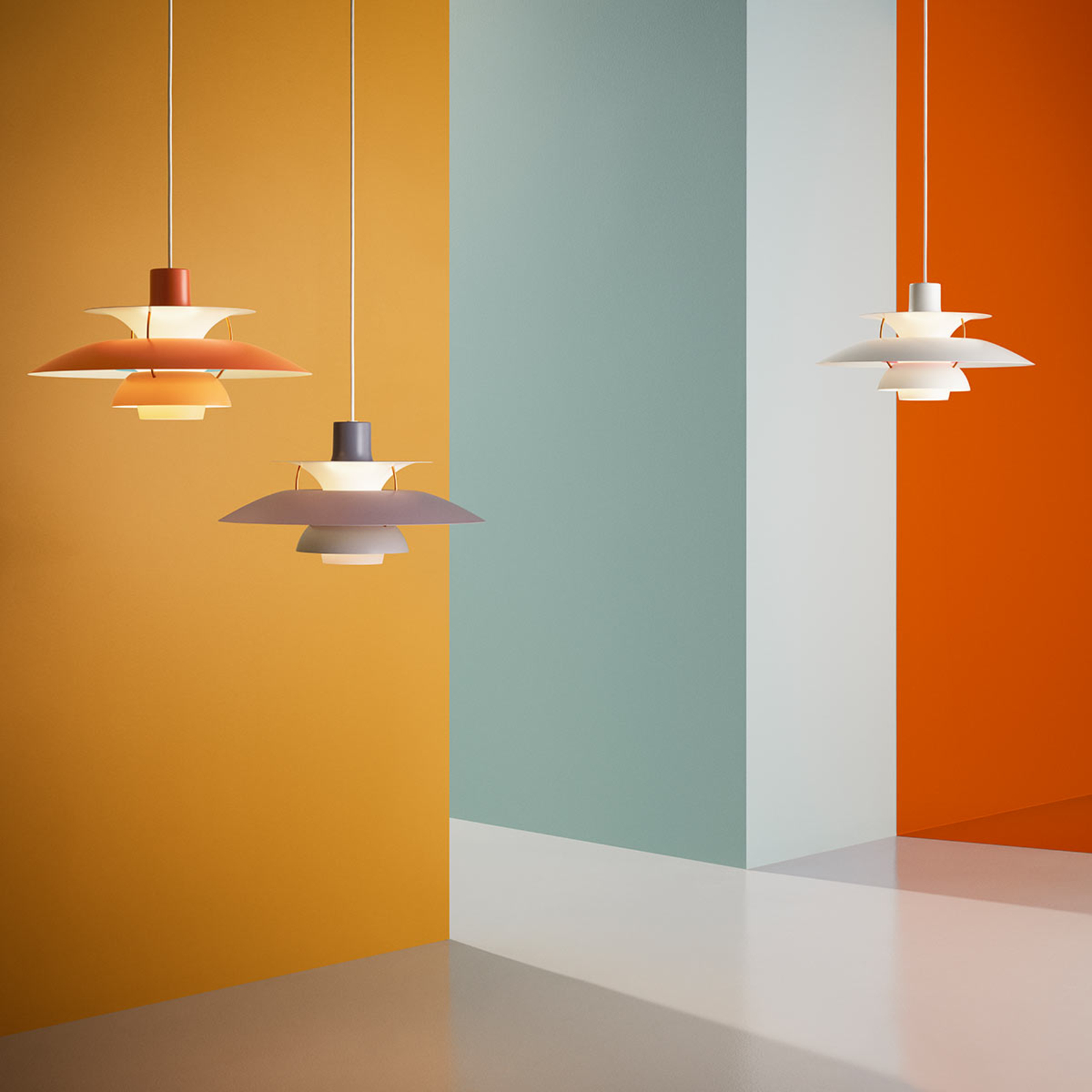 Deense designer hanglamp PH 5, wit