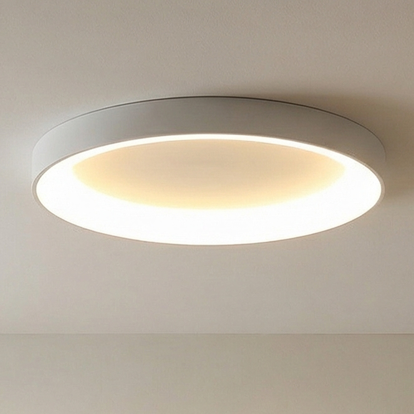 Mantra Iluminación LED stropna svjetiljka Niseko II, CCT, daljinski upravljač, Ø 50 cm, bijela - Dnevni boravak/blagovaonica - Moderan - Aluminij