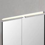 Lino LED wall light, chrome/white