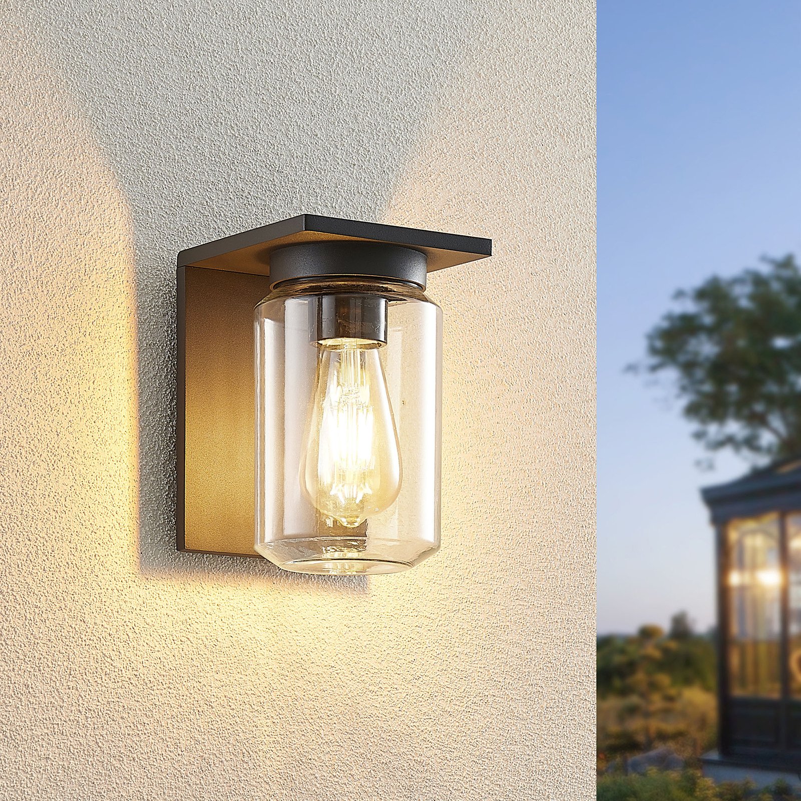 Semka Outdoor Wall Lamp Dark Grey - Lucande
