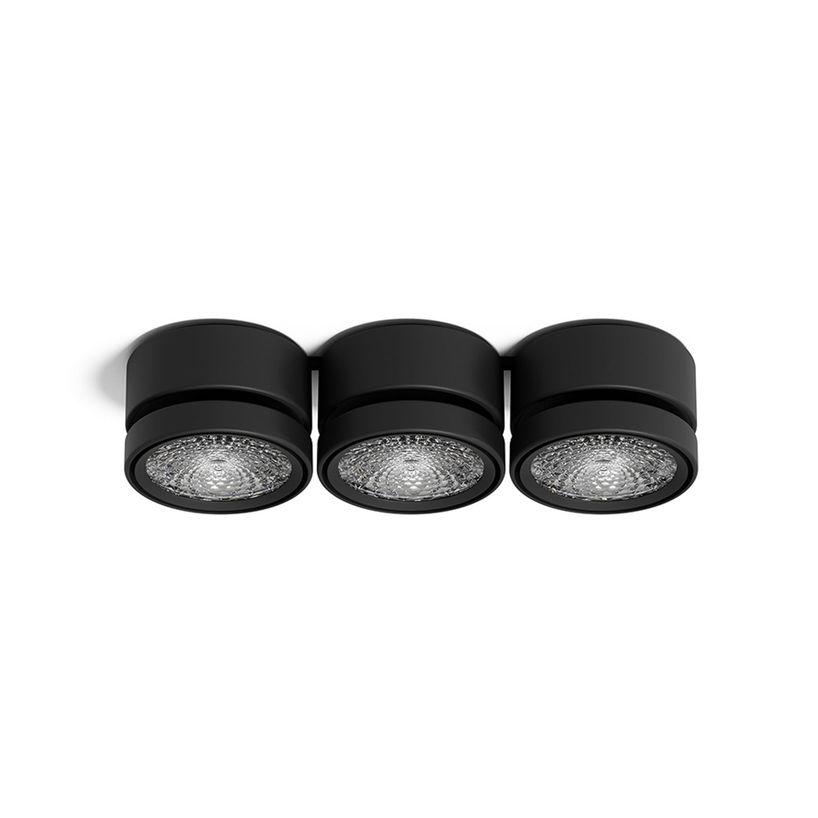 Spot pour plafond LED Nivo, noir, 50°, orientable, à intensité variable - Sigor