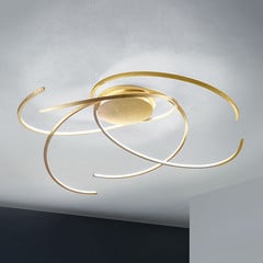 Escale Space - LED laevalgusti, 80 cm, kuldne lehtkivi