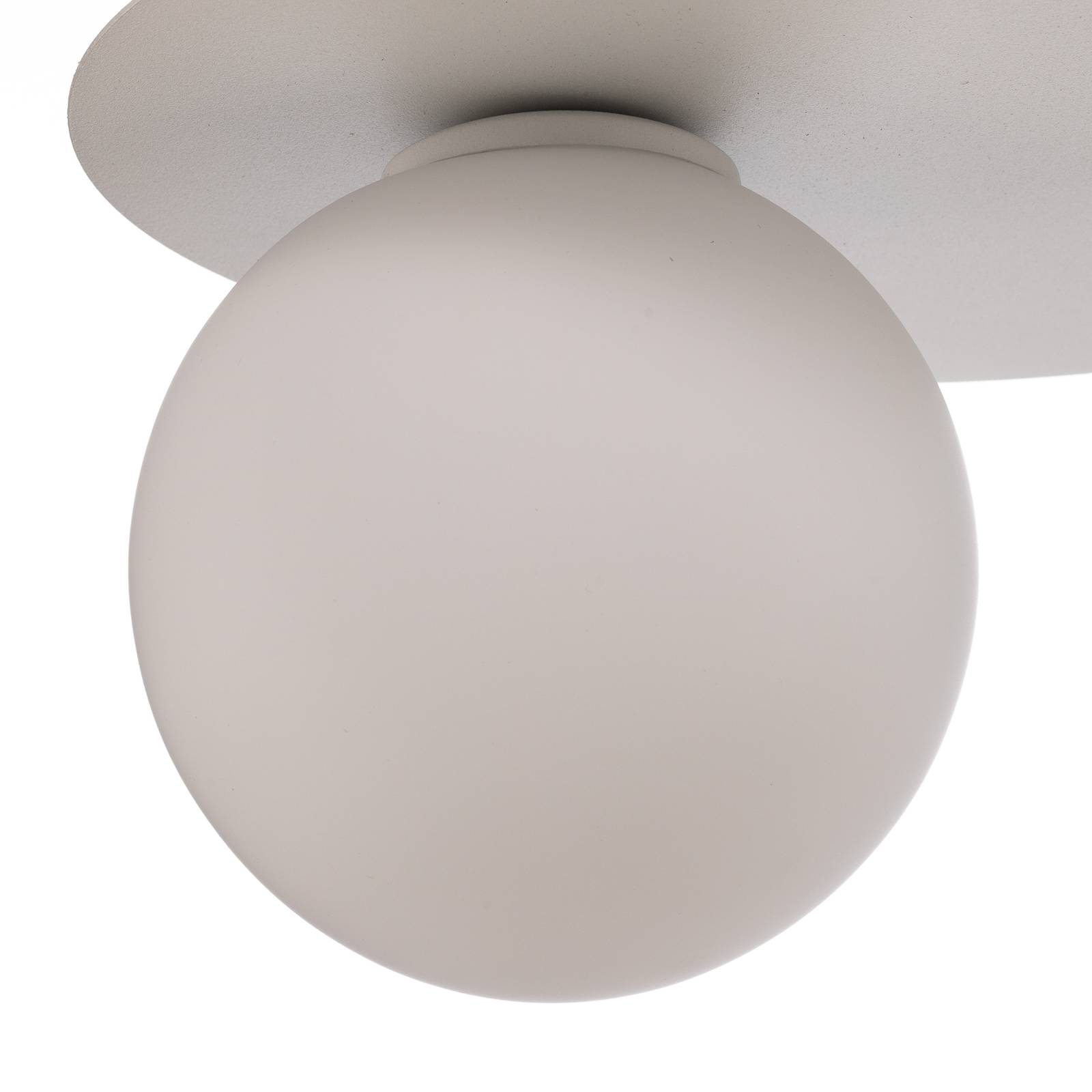 Lampa sufitowa Firn, okrągła, 1-punktowa, biała