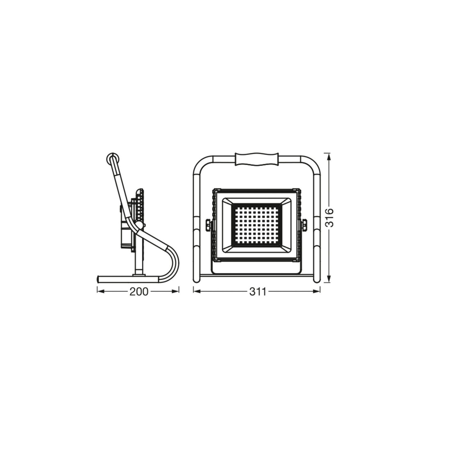 OSRAM LED punjiva radna svjetiljka, 30 W, narančasta, IP44, 4000 K
