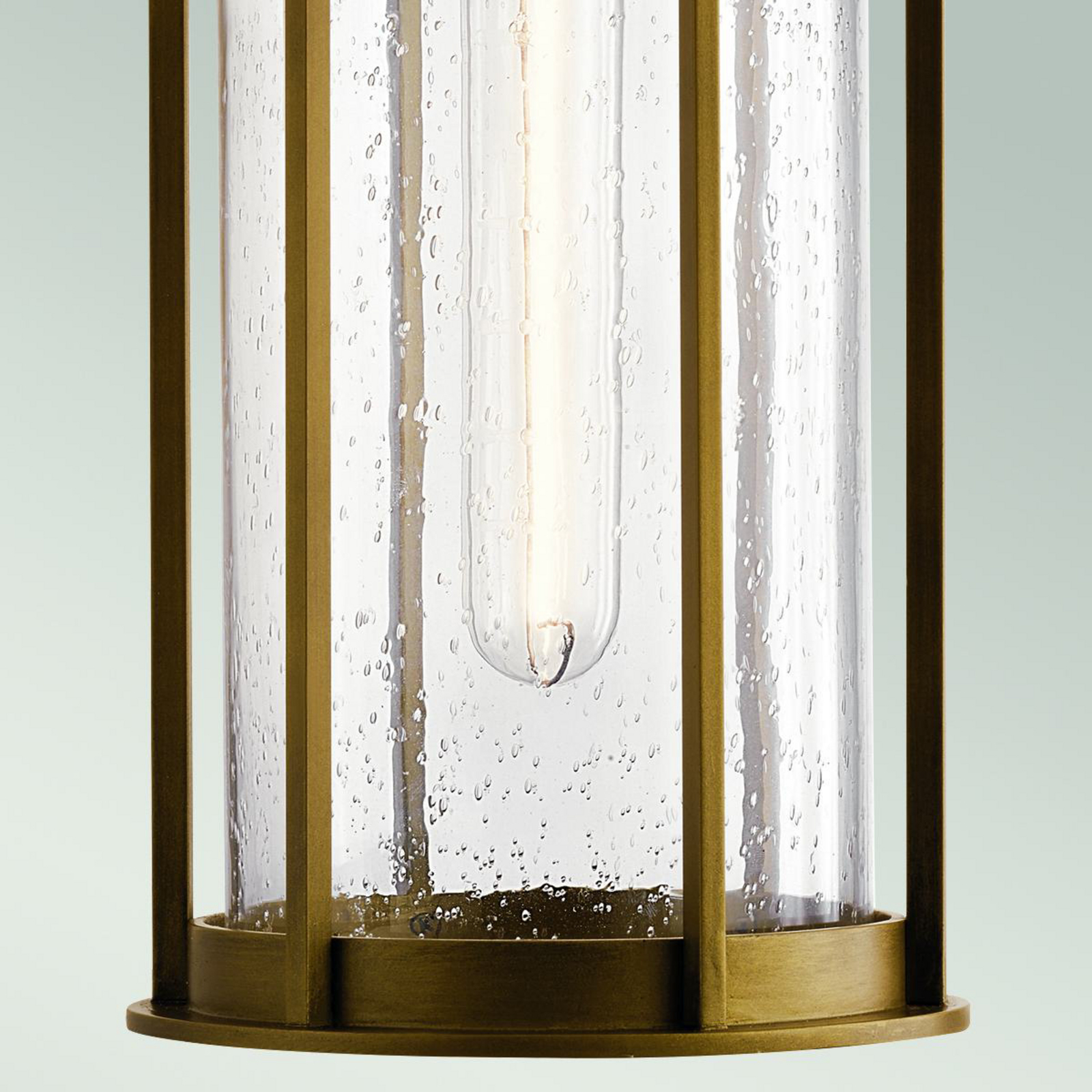 Udendørs hængelampe Camillo, messingfarvet, aluminium, glas, E27