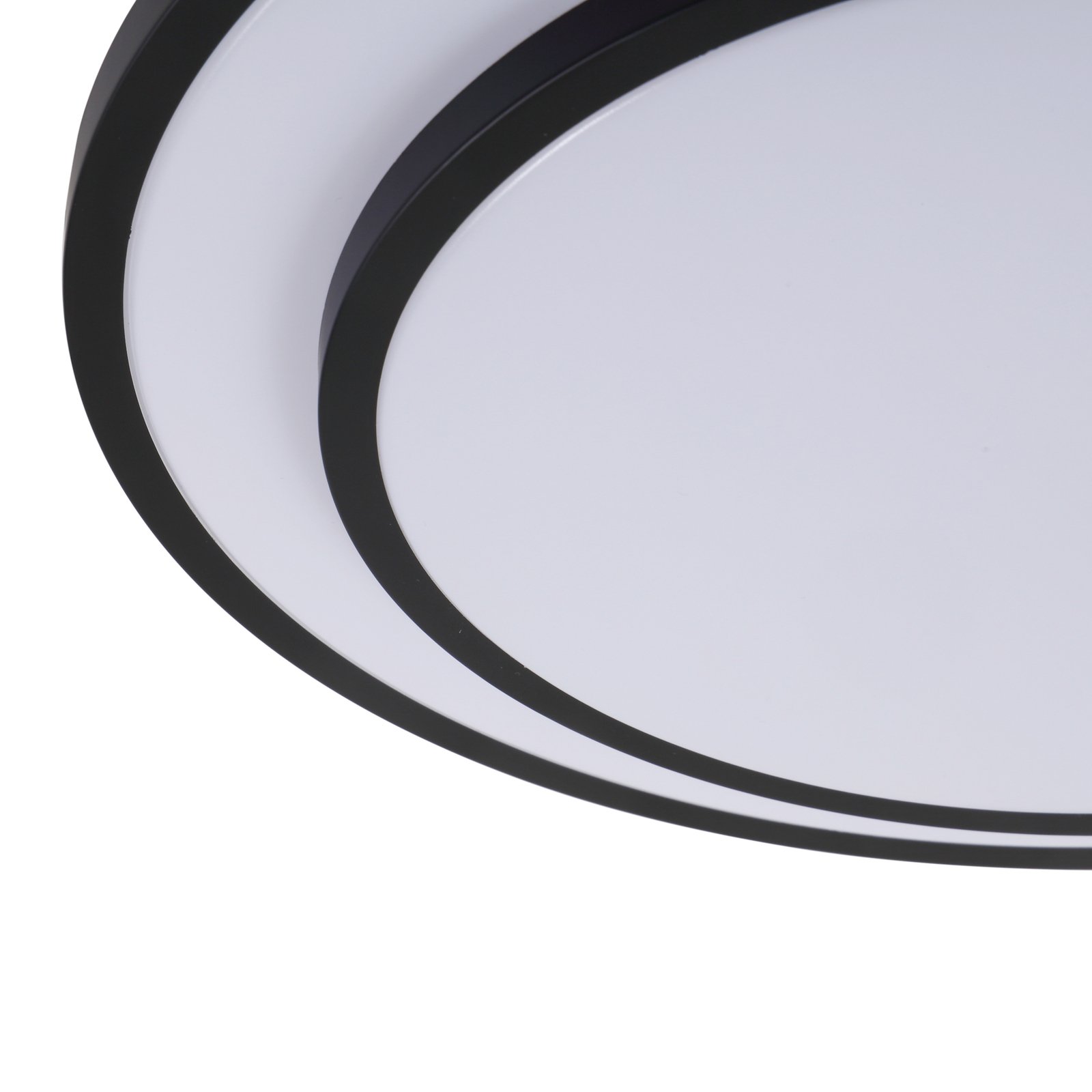 Duala LED Ceiling Lamp RGBW Remote Black/White - Lindby