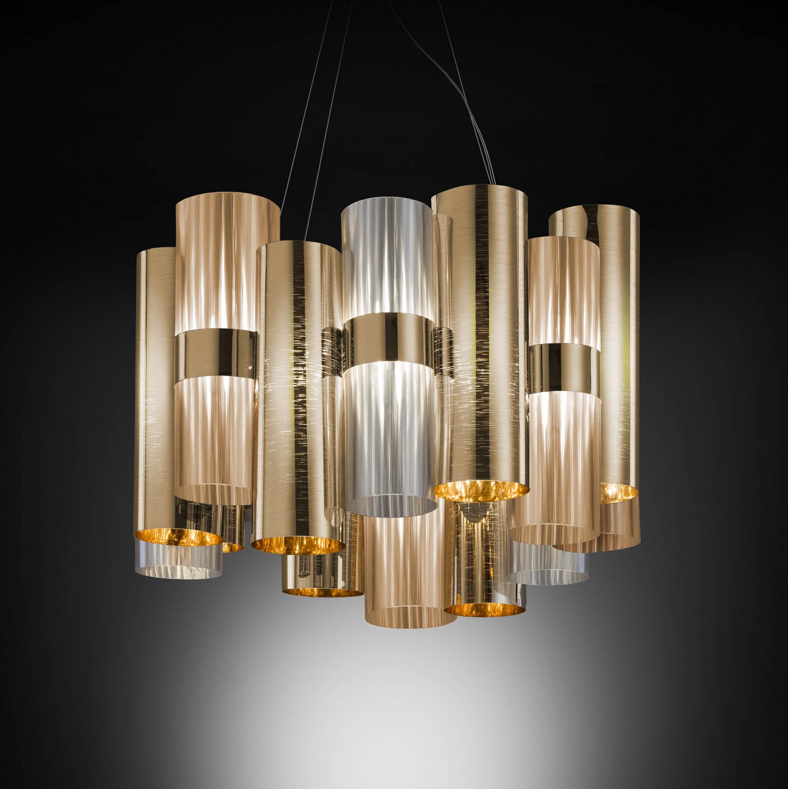 Slamp La Lollo M LED luminária pendente, dourado