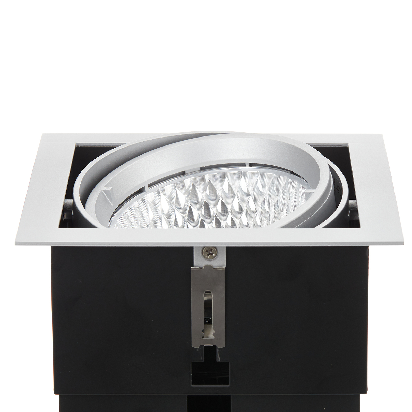 Arcchio Adin LED innfelt lampe, 3000K, 25,9W, grå