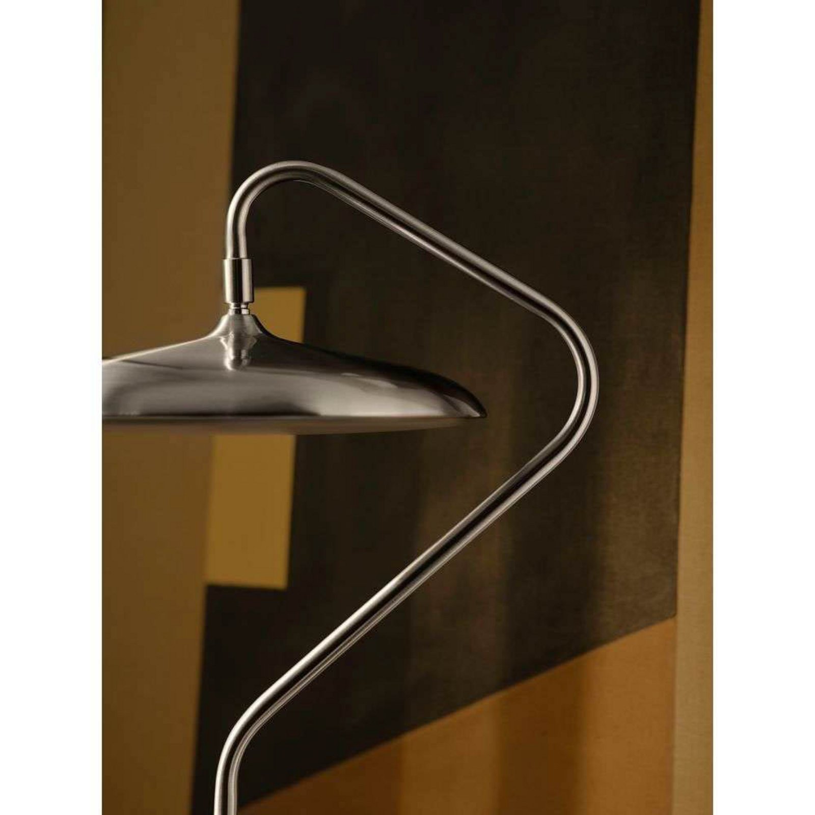 Candeeiro de mesa LED Artist, cor aço, altura 41 cm, aço inoxidável