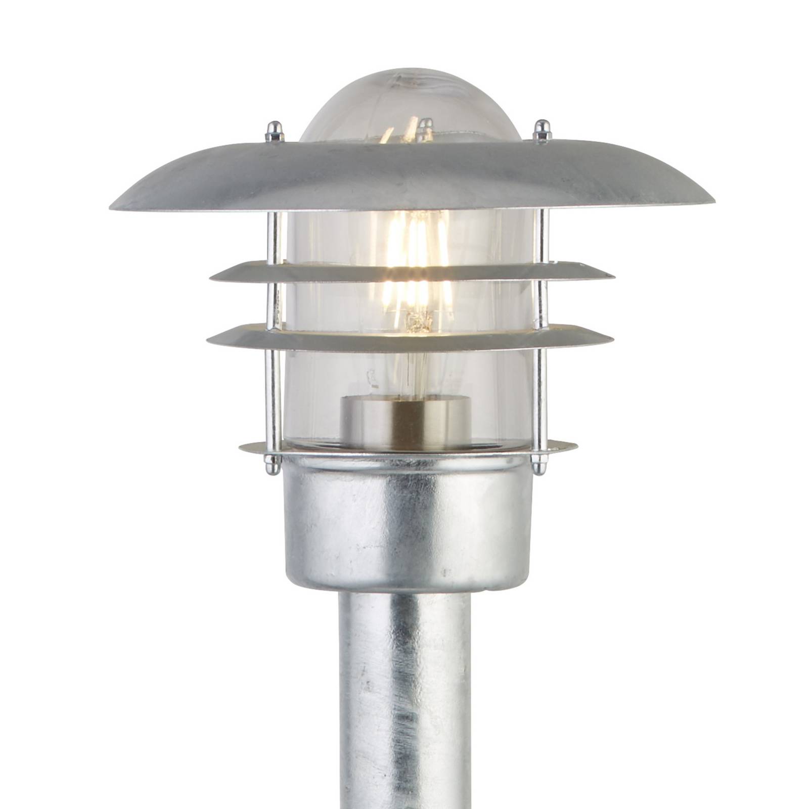 Wegeleuchte X Conrad, silber, IP44, Höhe 51 cm, Stahl günstig online kaufen