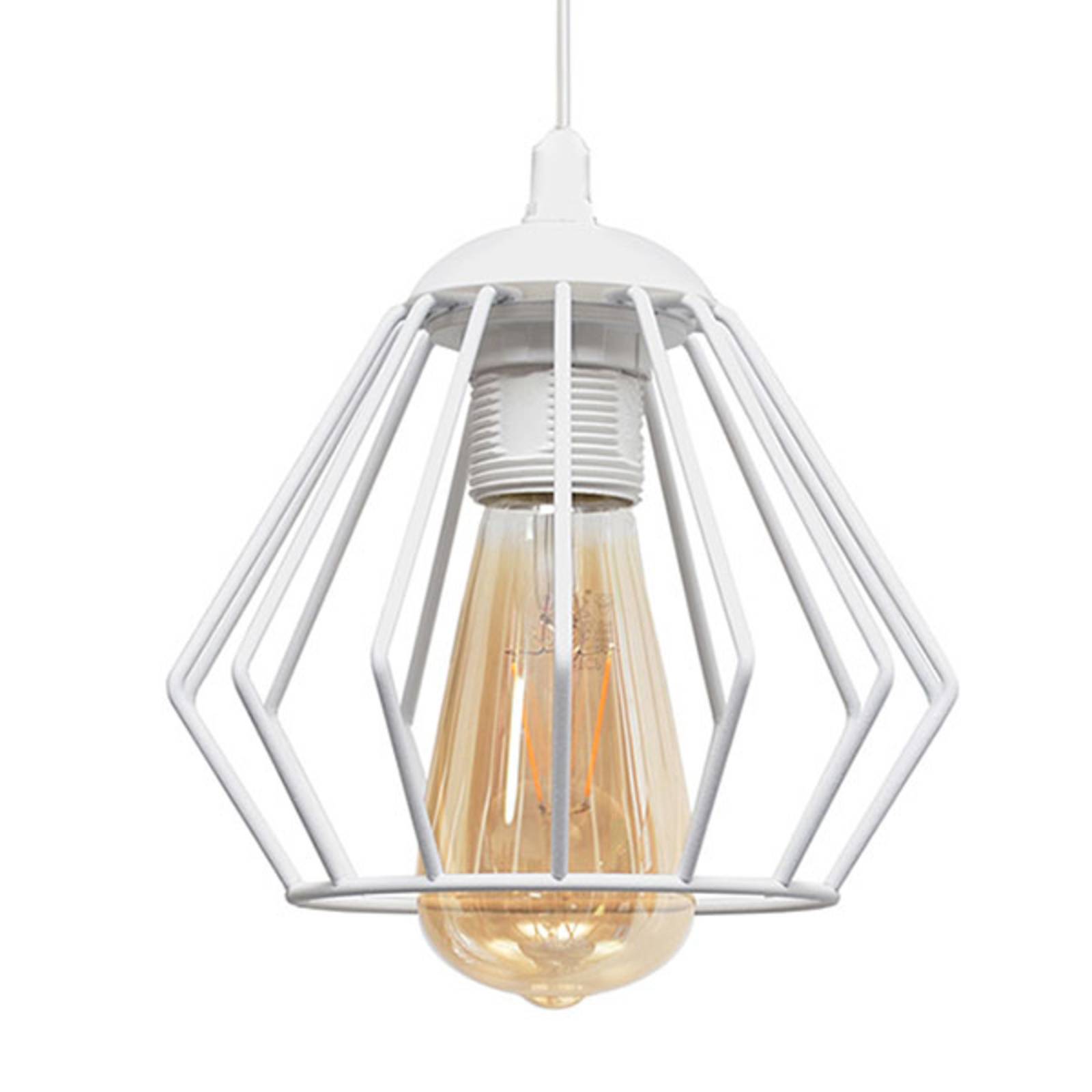 HELam Agat pendant light white, 1-bulb | Other metals