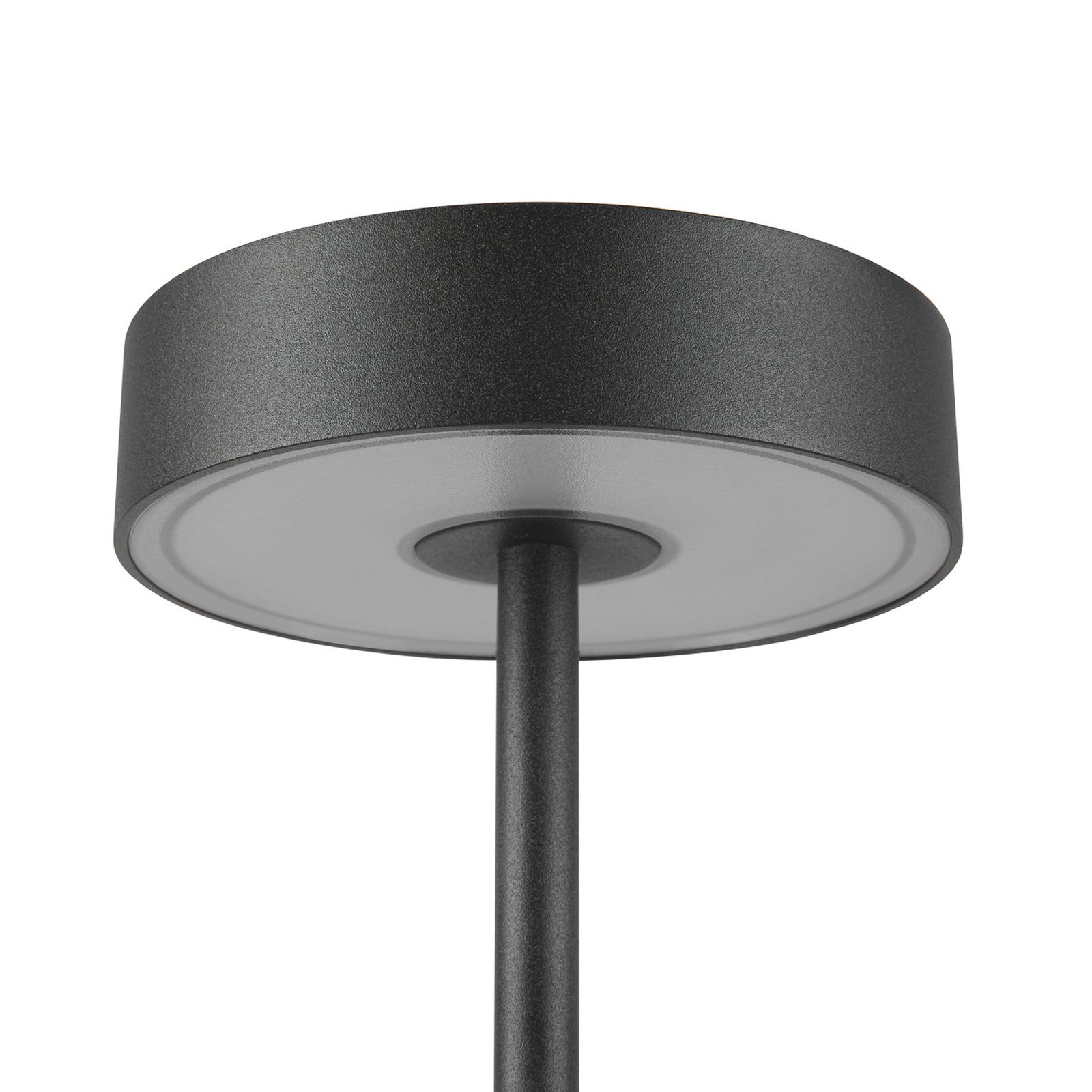 SLV LED oplaadbare lamp Vinolina, zwart, CCT, aluminium, hoogte 32,3 cm