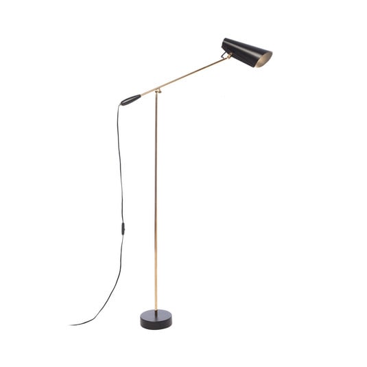 Birdy Floor Lamp Black/Brass - Northern