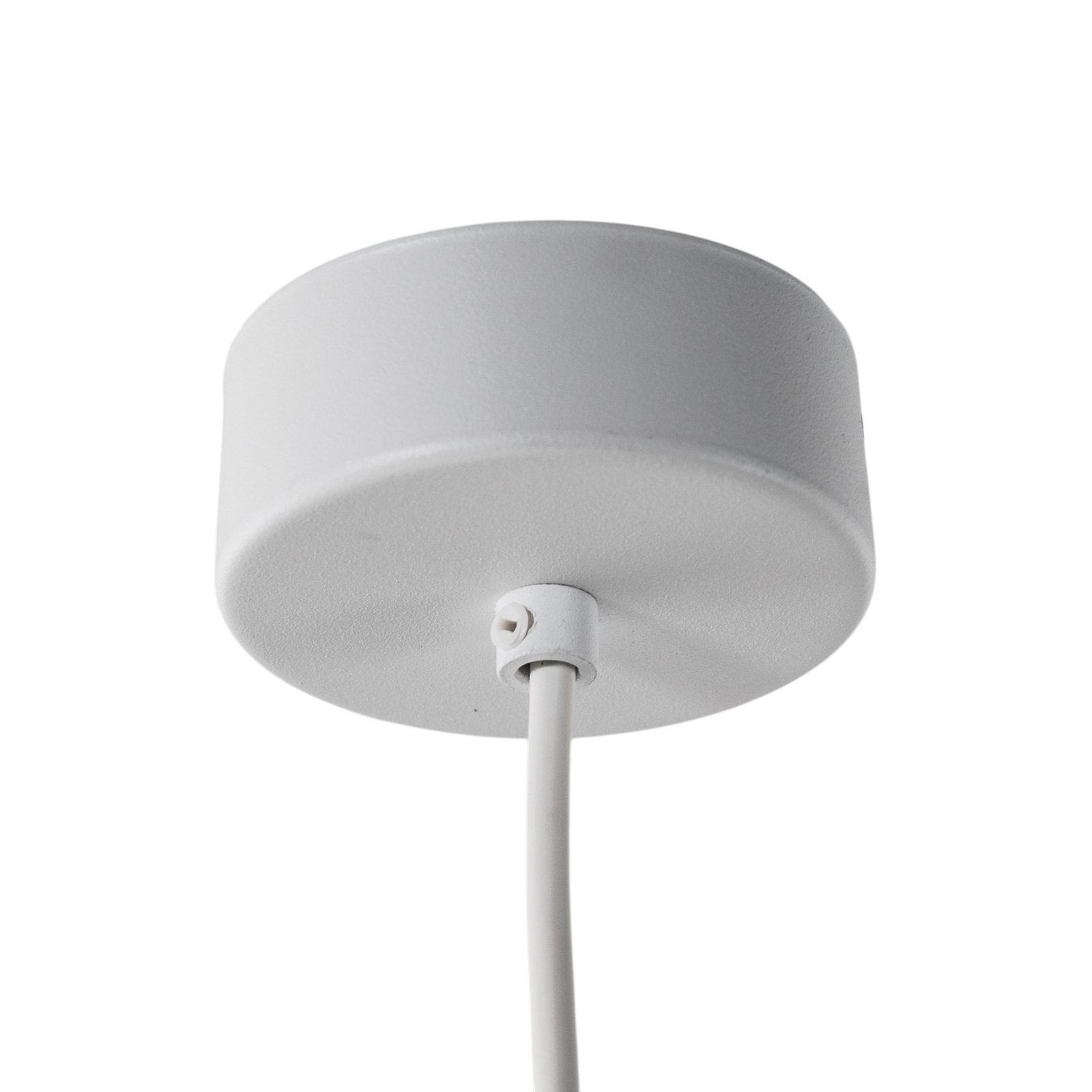 Cono lámpara colgante, blanco, Ø 25 cm, acero, 1 luz