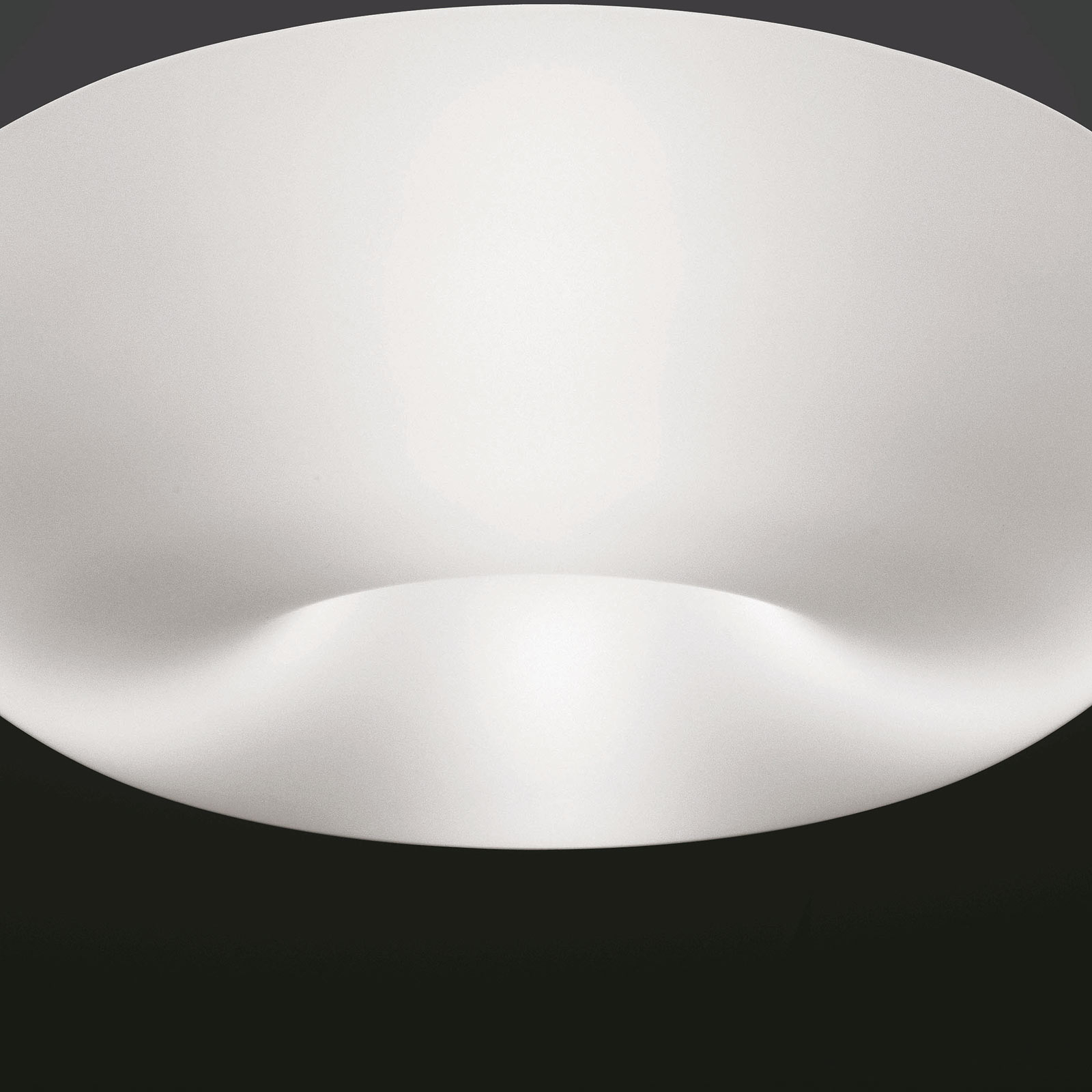FOSCARINI Foscarini Circus grande glass ceiling lamp Ø 46 cm, for Living / Dining Room, handblown glass, metal, E27, 46 W, energy efficiency: A++, H: 13 cm