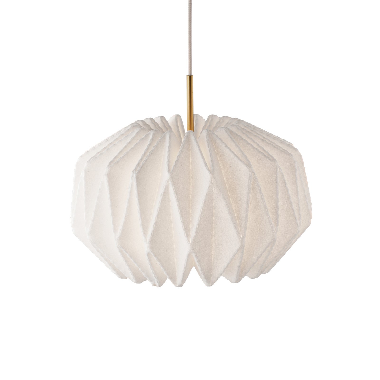 LE KLINT Hängeleuchte Softly Pleated I, Ø 42 cm, weiß, Filz