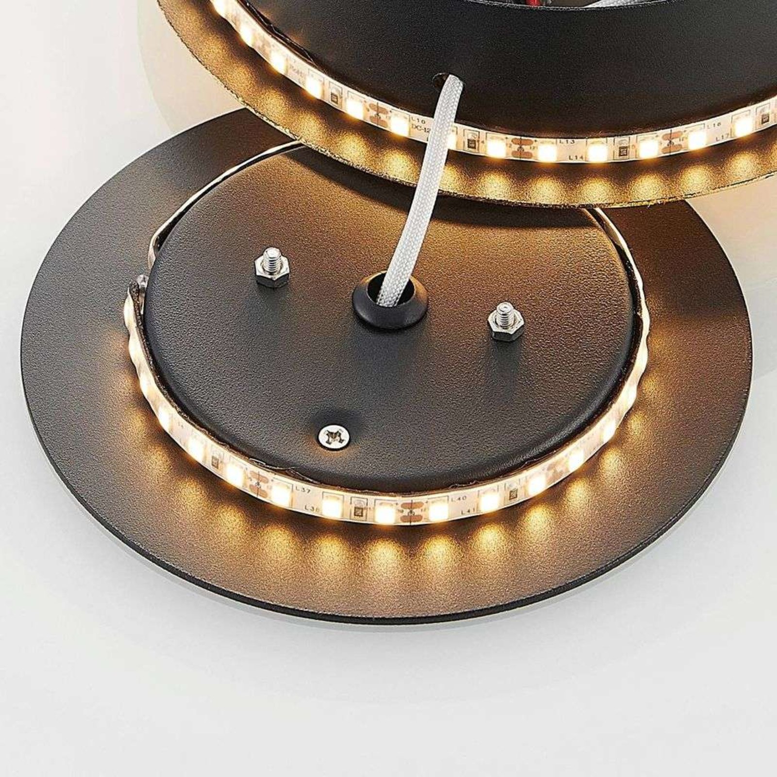 Grazyna 3 LED Aplică de Perete Black/Gold - Lindby