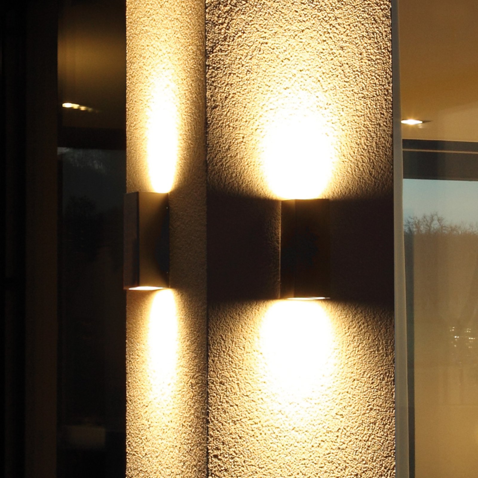 LCD Kvalitetsvæglampen Senta til udendørs områder - udendørslamper