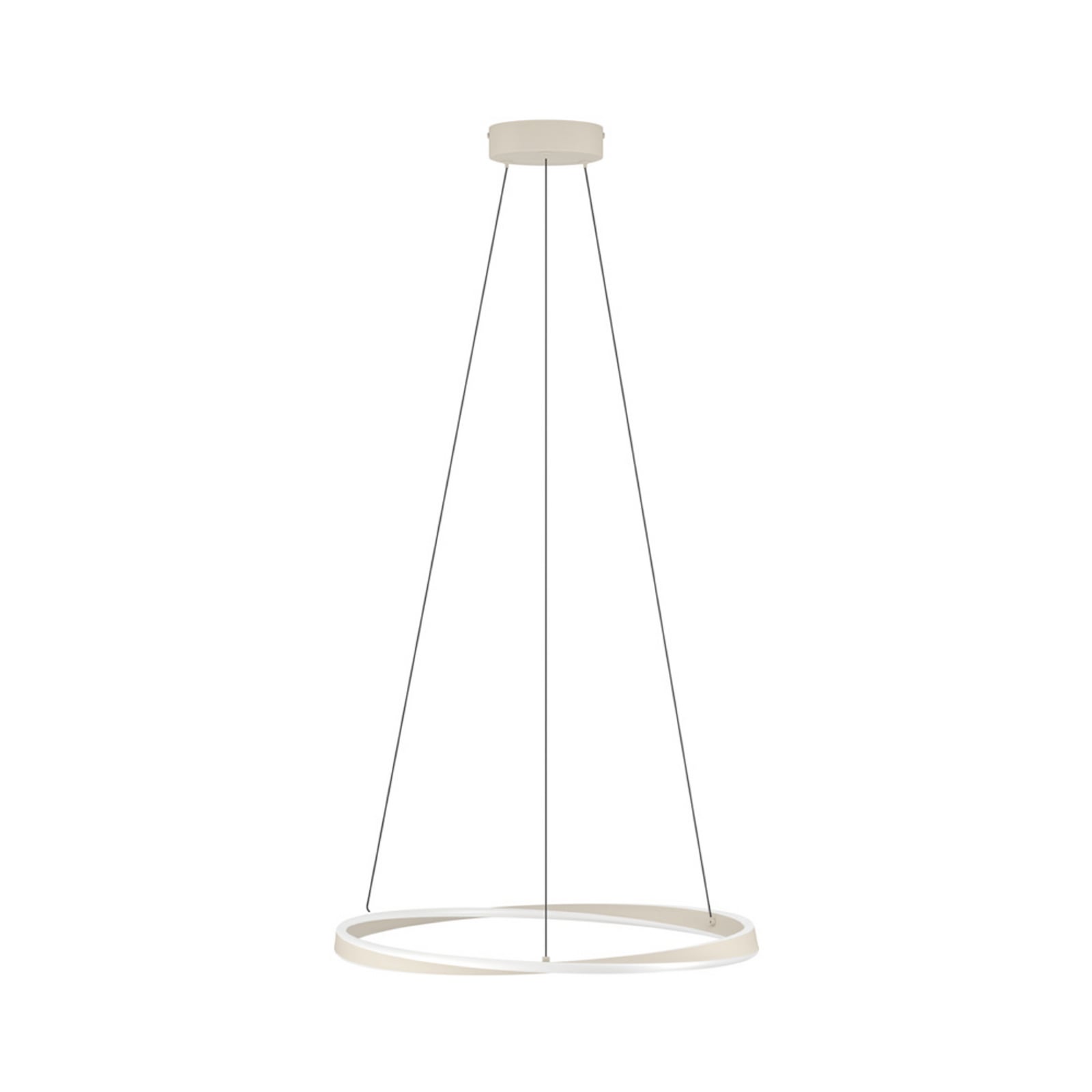 EGLO LED hanglamp CAMEROTA, beige, Ø 57 cm, afstandsbediening EGLO LED hanglamp CAMEROTA, beige, Ø 57 cm, afstandsbediening