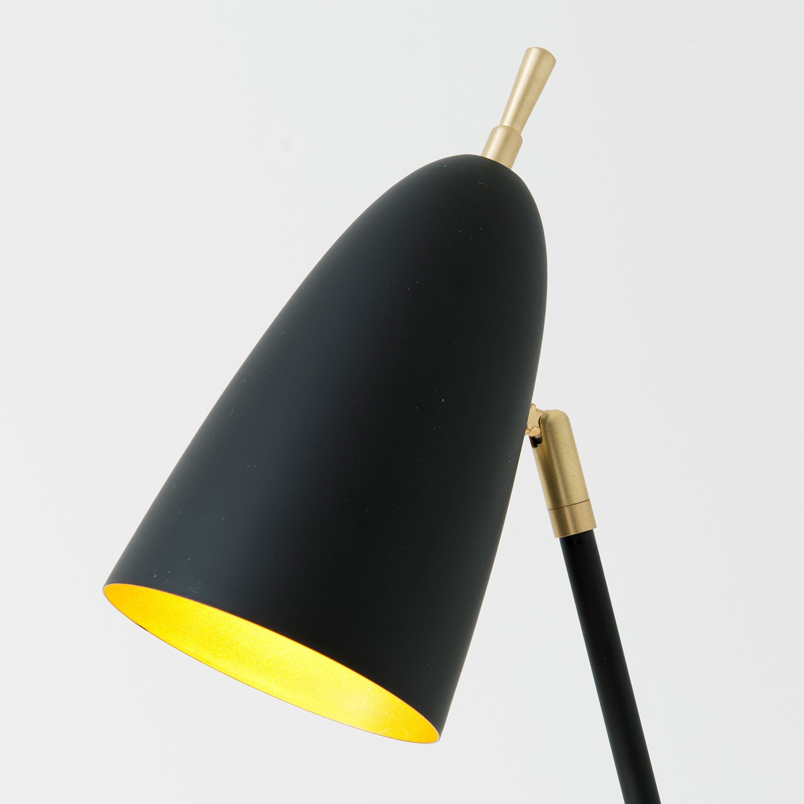 Lámpara de mesa Obelisco pantalla inclinable negro