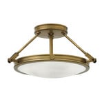 Collier loftlampe i antik messing, Ø 42 cm, stål, E27 – HINKLEY