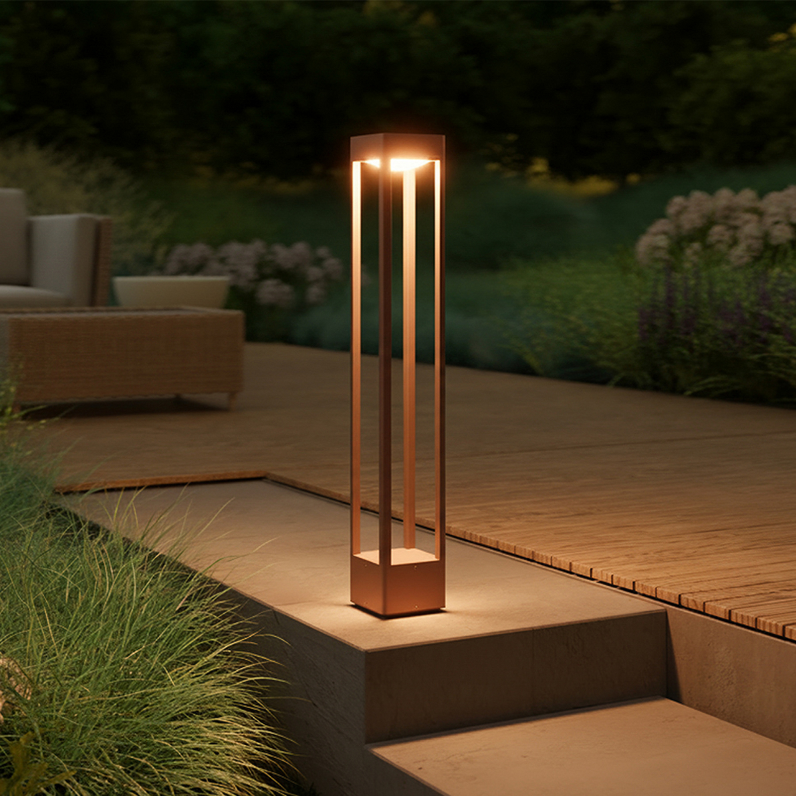 STEINEL LED tuinpadverlichting Stela C860, antraciet, IP65, RGBWW