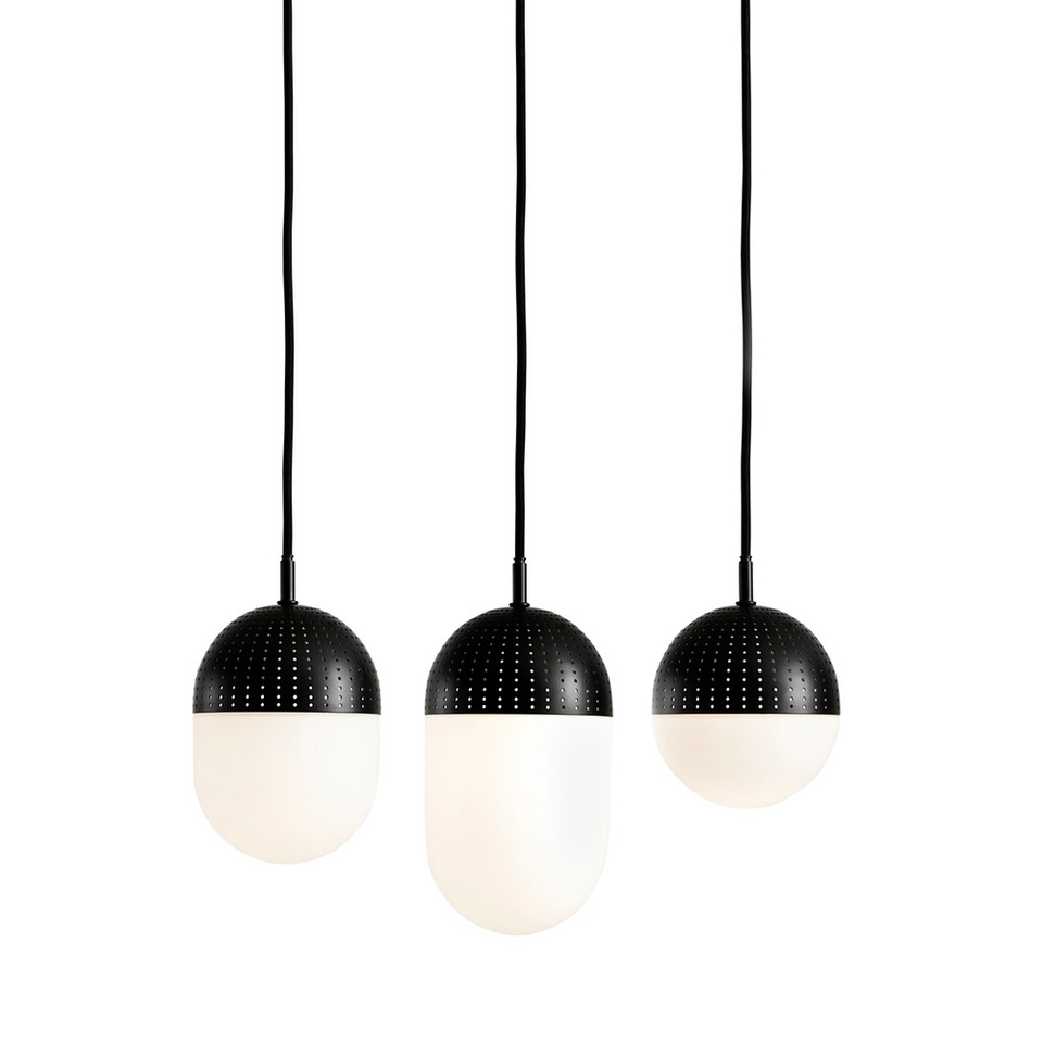 Woud Dot pendellampa S Sort/Opal, svart från Woud