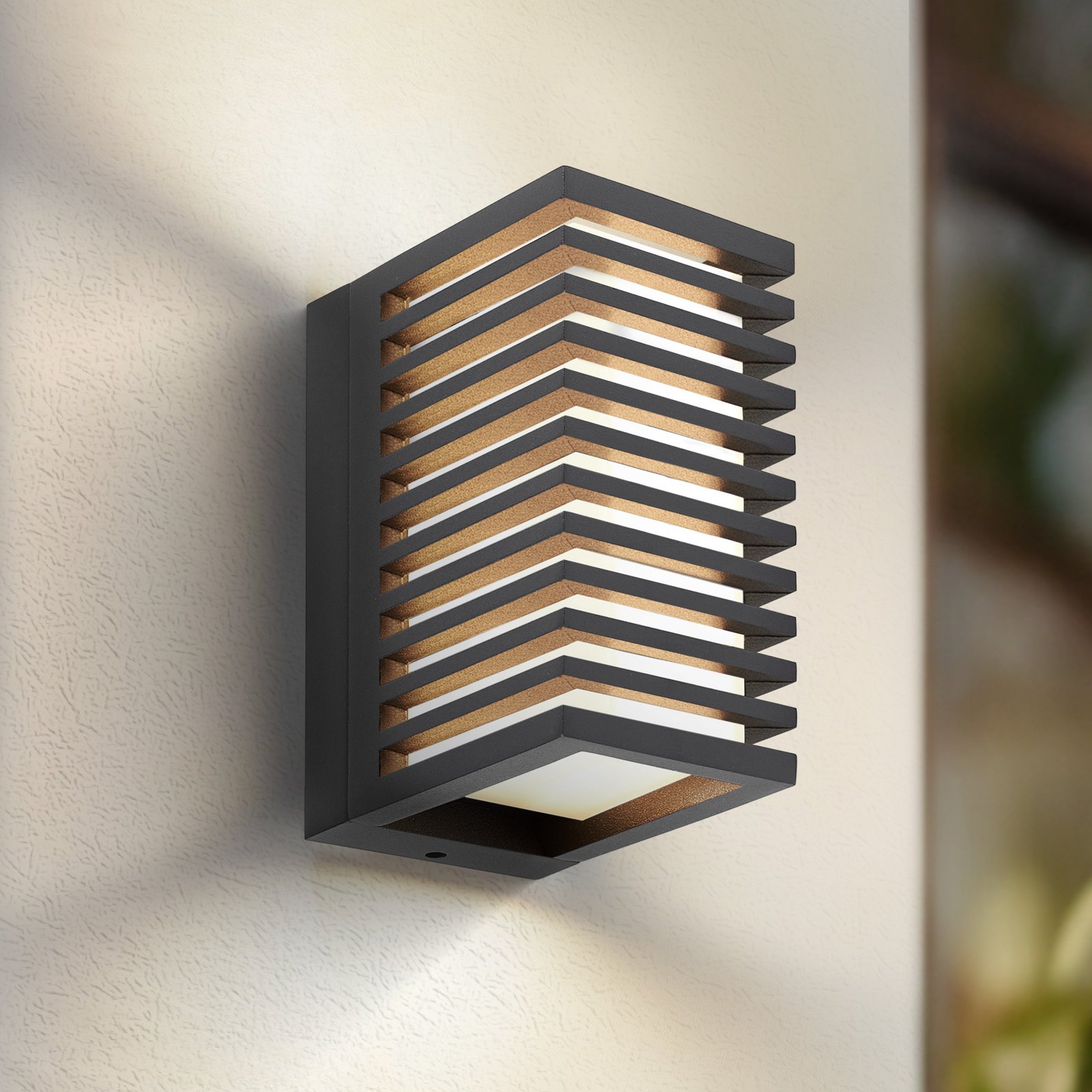 Ariza LED Outdoor Wall Lamp Black - Lucande
