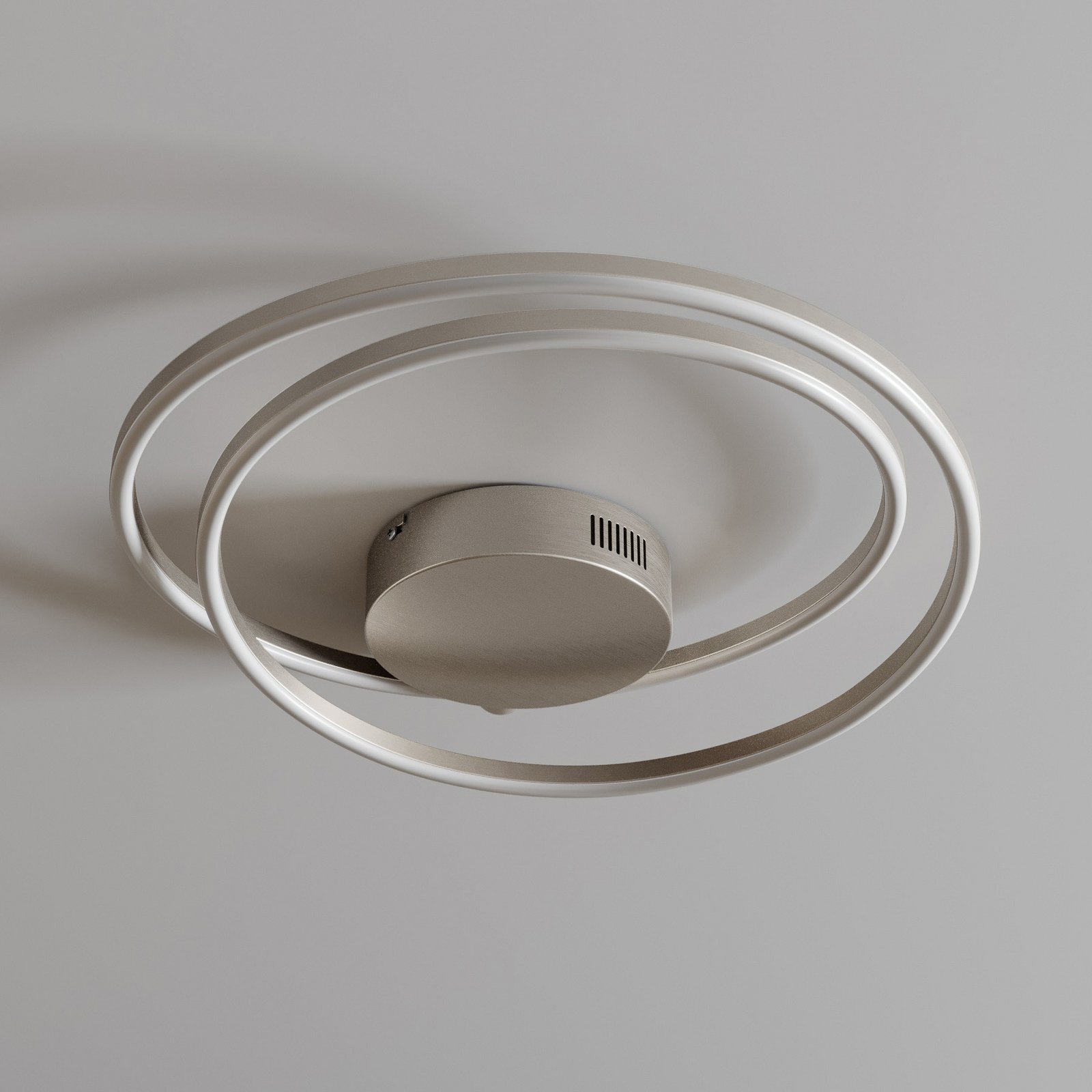 Davian LED Lámpara de Techo DIM Nickel - Lindby