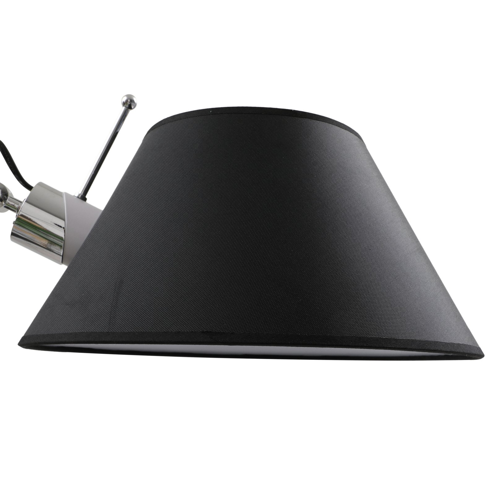 Lucande asztali lámpa Dansari, fekete, fém, állítható, állítható