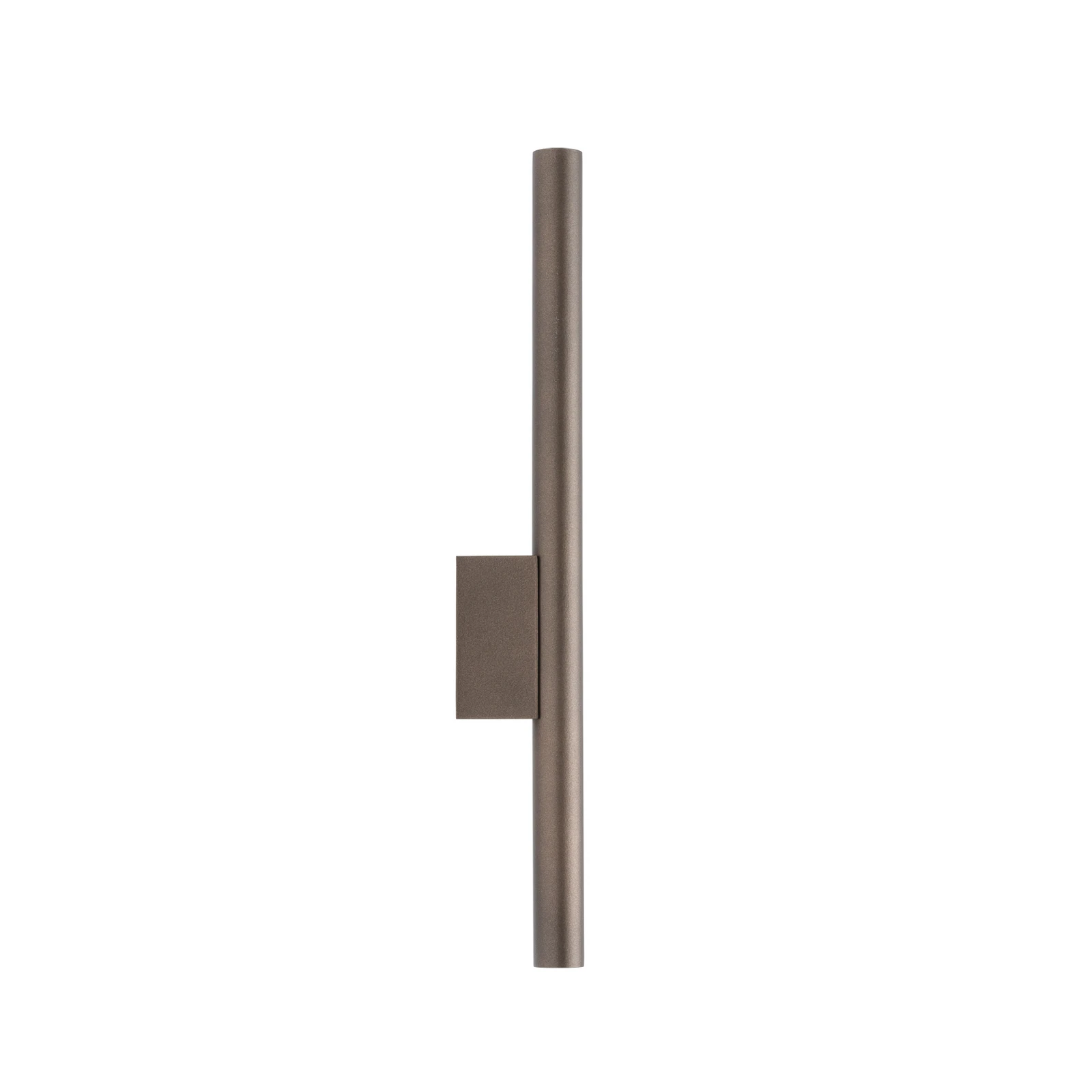 Applique murale Laser, marron, métal, 40 cm de haut, G9
