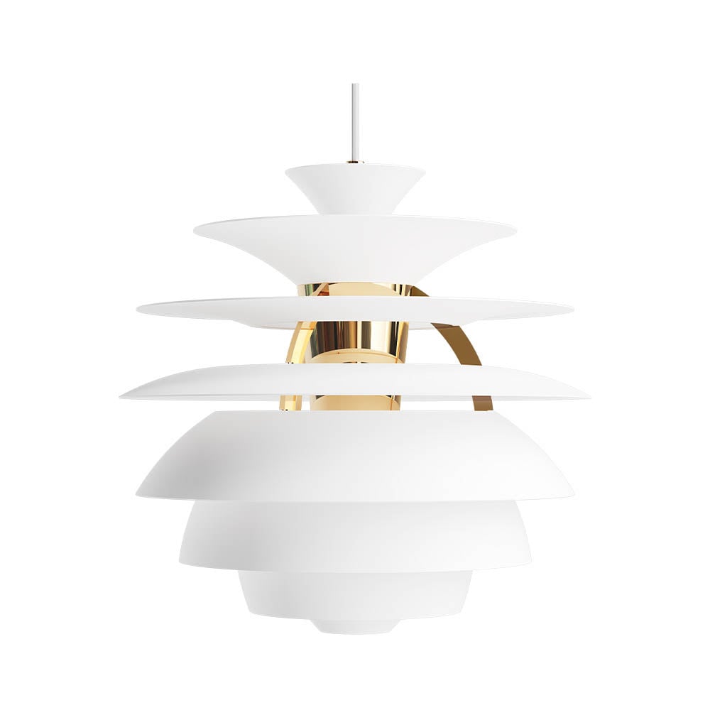 PH Snowball Pendant Soft White/Brass Metallised - Louis Poulsen
