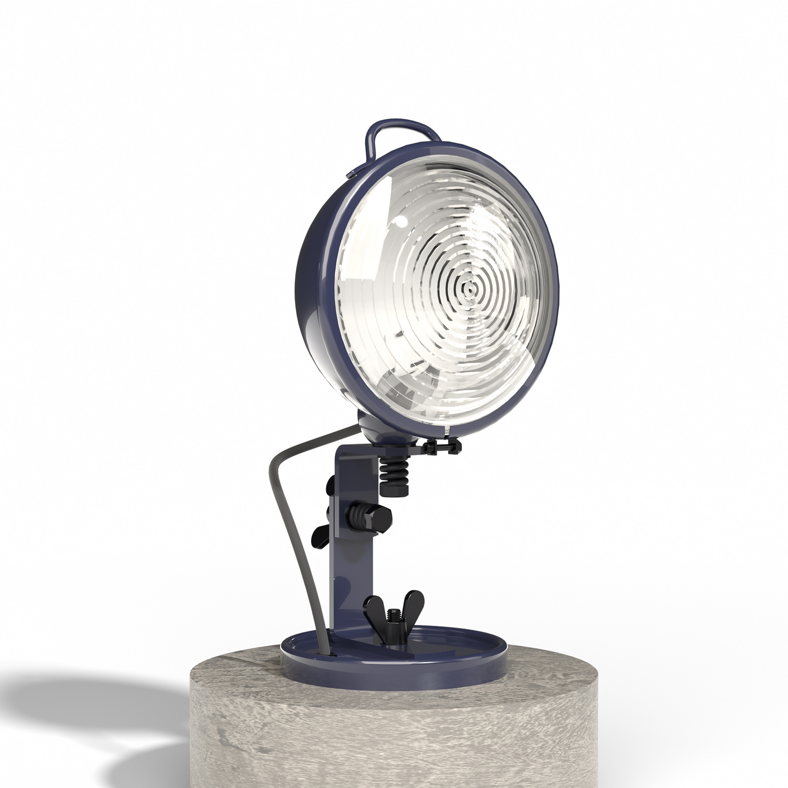 Aluminor Jeep table lamp, midnight blue, aluminium, glass, steel, E14 Aluminor Jeep table lamp, midnight blue, aluminium, glass, steel, E14