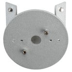 Corner mount for outdoor wall lights, round, alu