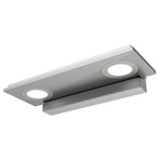 Zweiflammige LED-Wandleuchte Pano