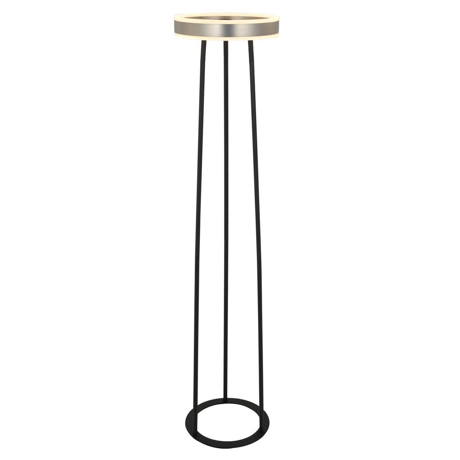 Lucande Seppe lampadaire LED, nickel
