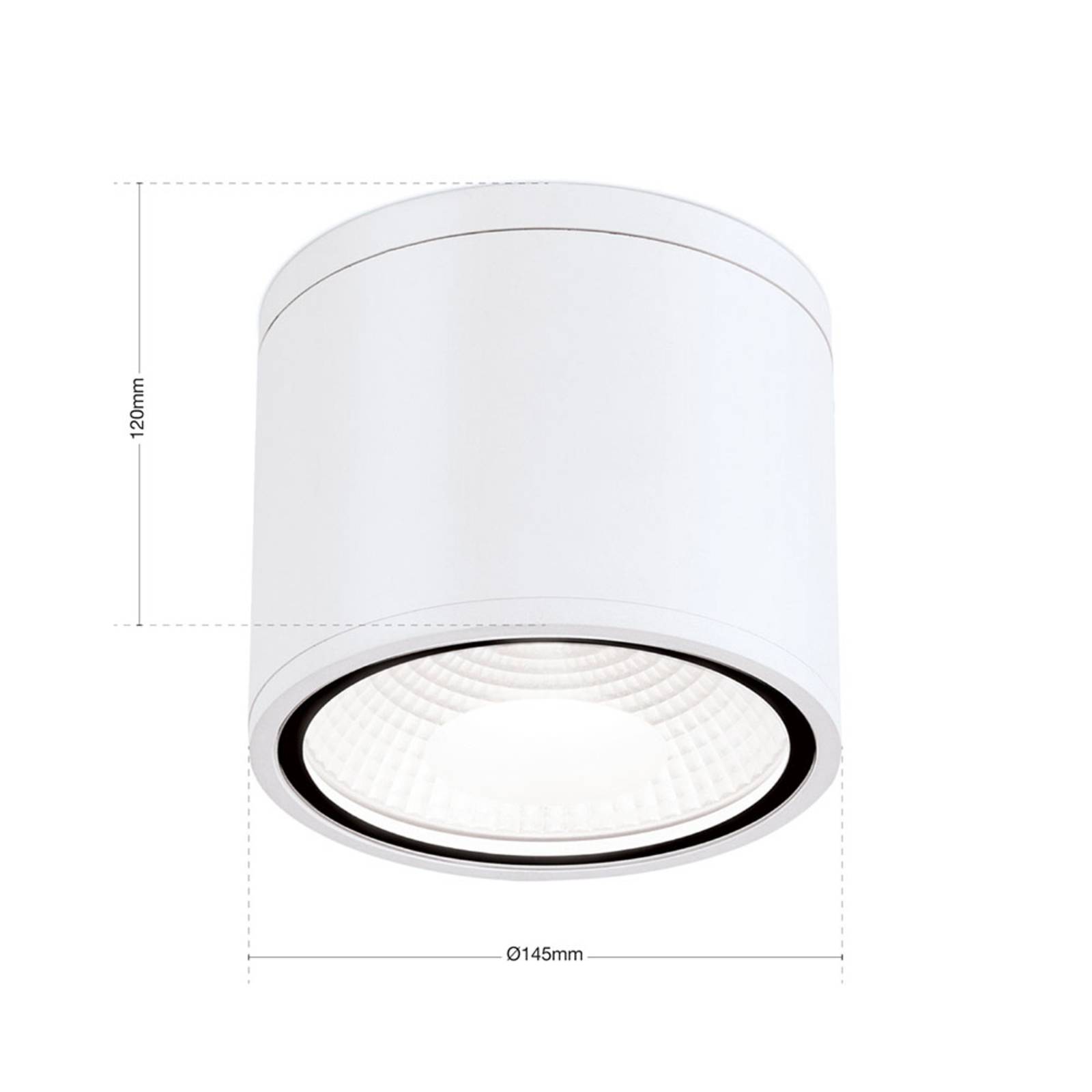 Spot sufitowy LED Sputnik IP65 Ø 14,5 cm biały