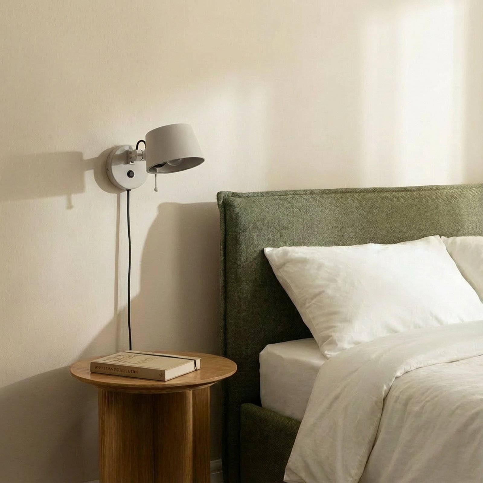 Silka fali lámpa, 14 cm, bézs, rugalmas, dugasz - Lucande