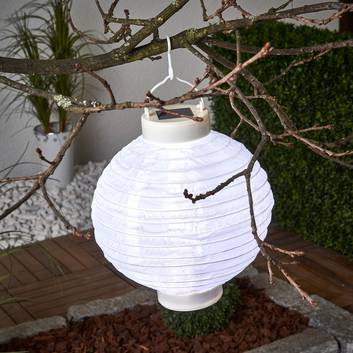 LED-Solar-Lampion Jerrit 20 cm, weiß