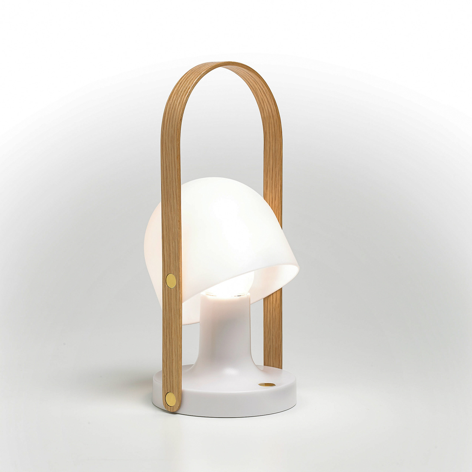 MARSET FollowMe LED battery table lamp, white-oak