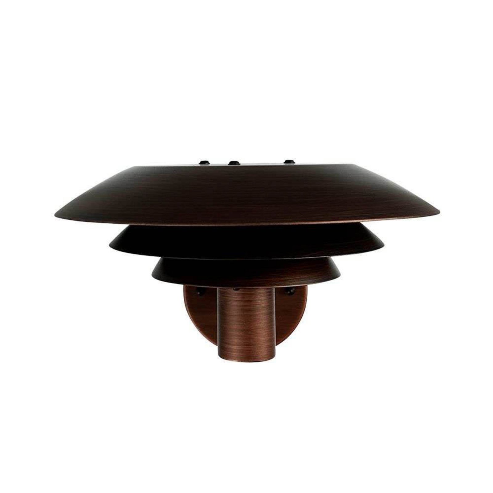 Dyberg Larsen Εξωτερικό φωτιστικό τοίχου DL25, χρώμα χαλκού