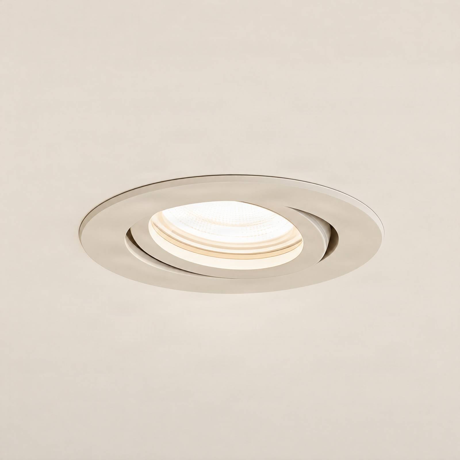 Arcchio Downlight Zyron, beige, Ø 8,2 cm