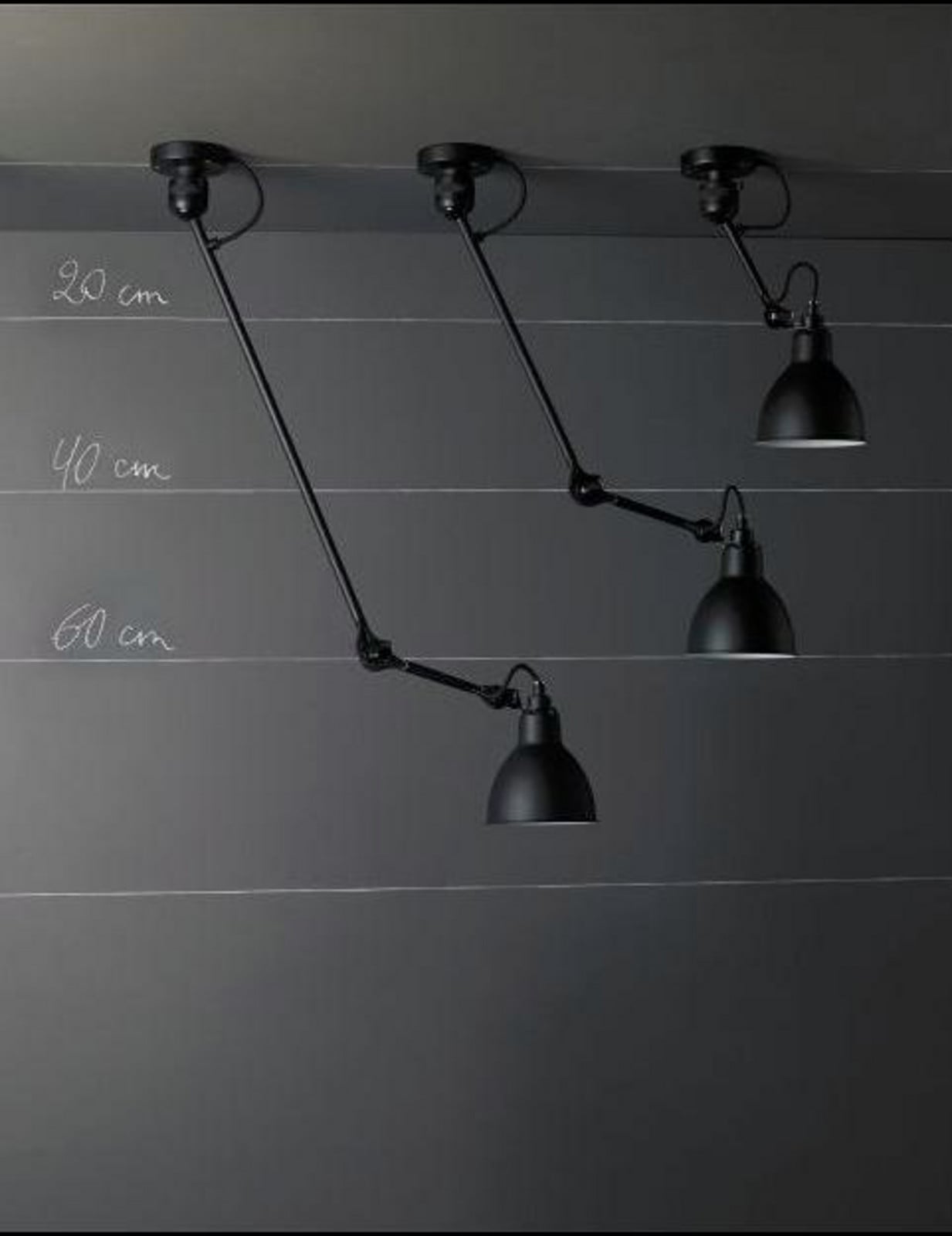 304CA Wandleuchte Schwarz/Kupfer Lampe Gras - Wohnzimmer - Design - Metall