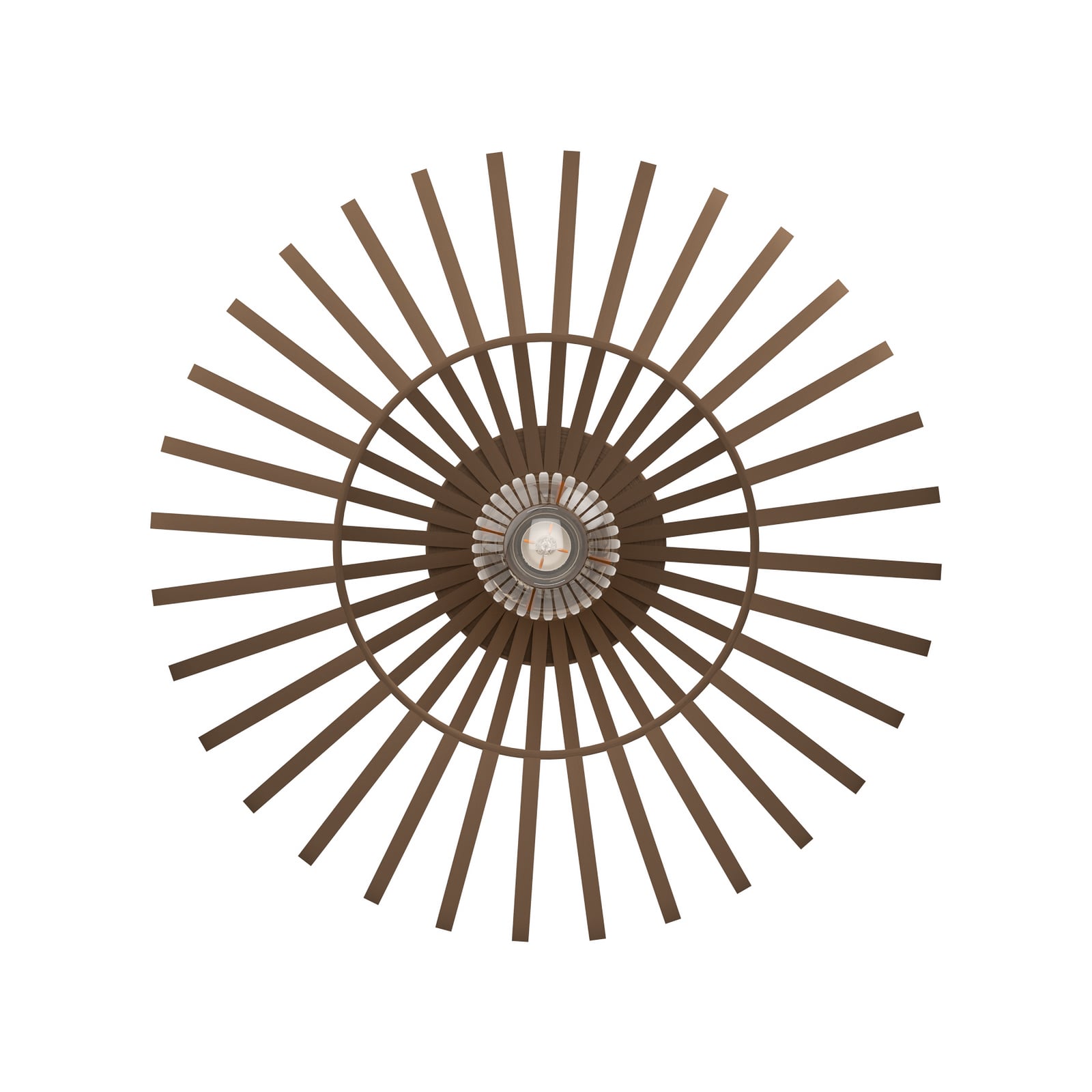 Sieninis šviestuvas Espinal, šlifuotas bronzos, Ø 39 cm, metalas E27