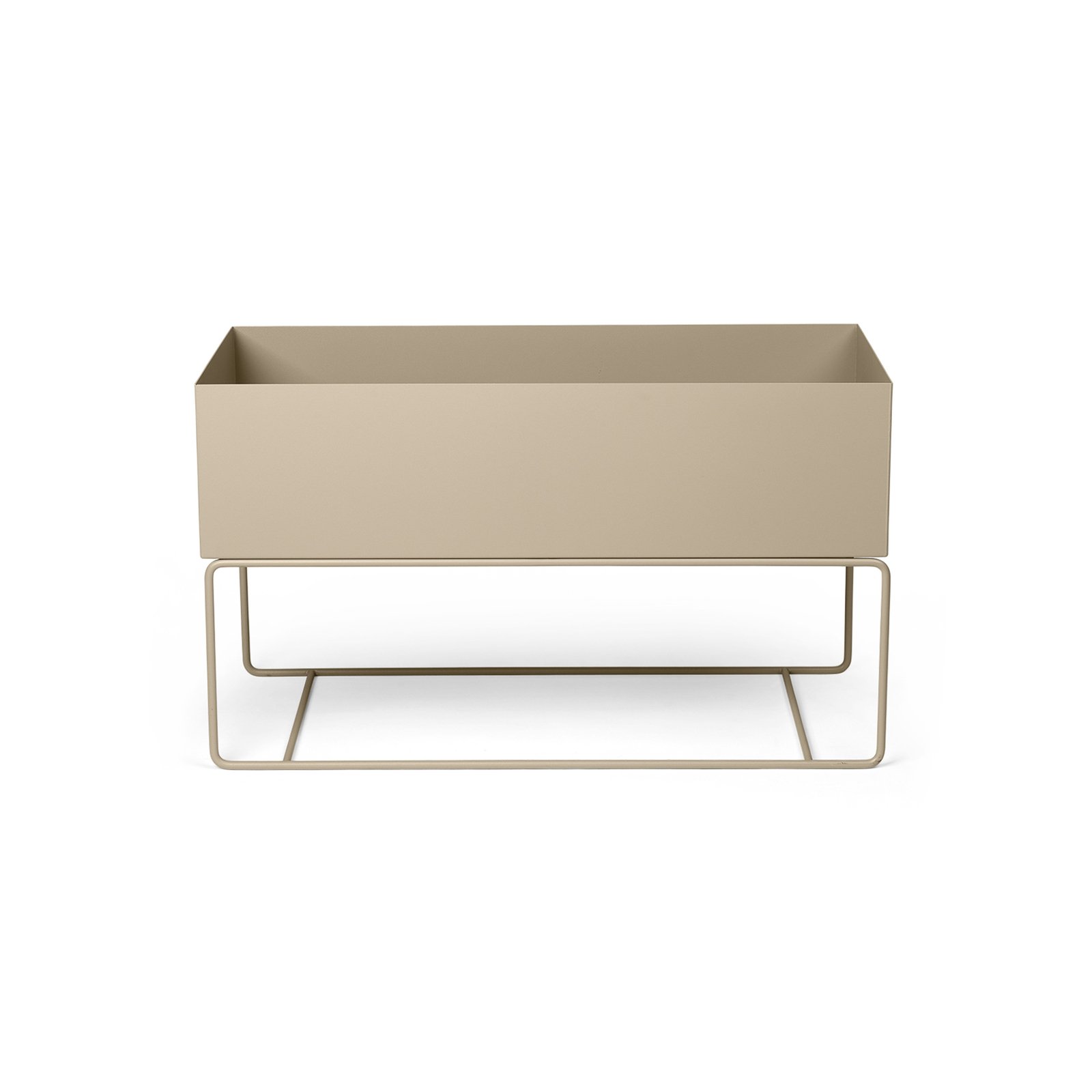 ferm LIVING Plant Box Large, bež, 77 x 34 x 45 cm, čelik